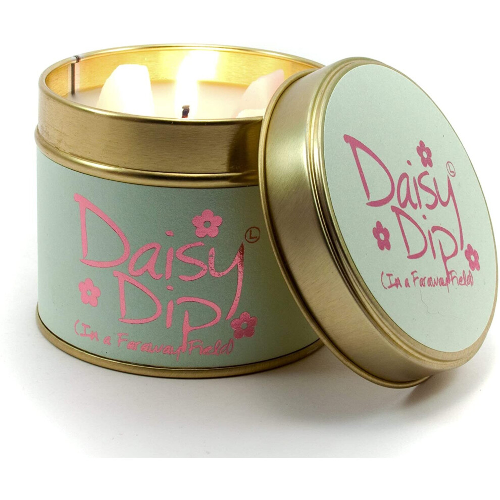 Lily Flame Daisy Dip Tin, White, l x 7cm w x 6.5cm h