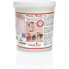 Saracino Sugar Paste Model White Modelling Paste 1 kg Gluten Free Made in Italy