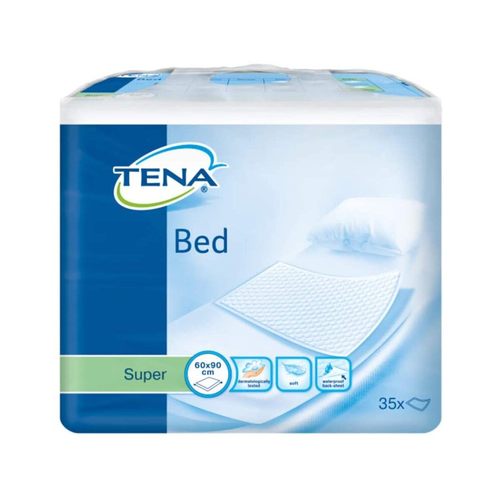 Tena Set of 35 Super Absorbent Bed Mattress Protectors 90 x 60 cm