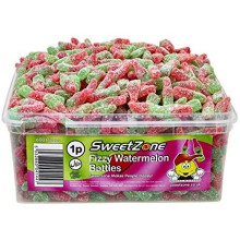SweetZone Watermelon Bottles 740g Tub of HMC Approved 100% Halal Sweets