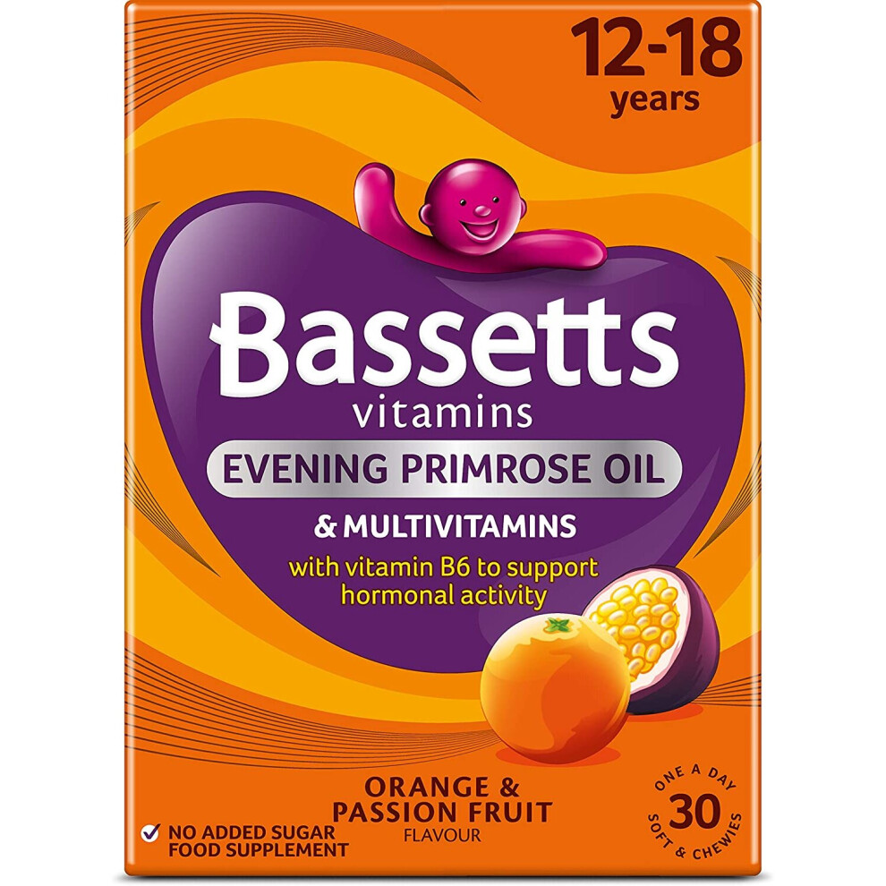 Bassetts Vitamins 12-18 EPO Orange & Passion Fruit 30's, 94.2 g