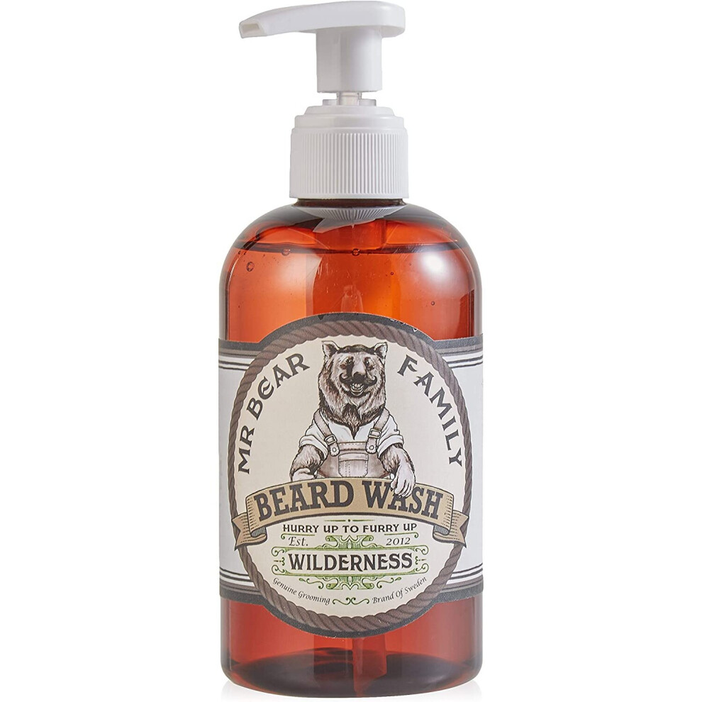 Visit-The-Mr-Bear-Family-Store Natural Beard Shampoo For Men Â Hydrating Vegan Beard Wash Contains Anti Beard Itch Anti Beardruff Oat Extract + Soothing Witch...
