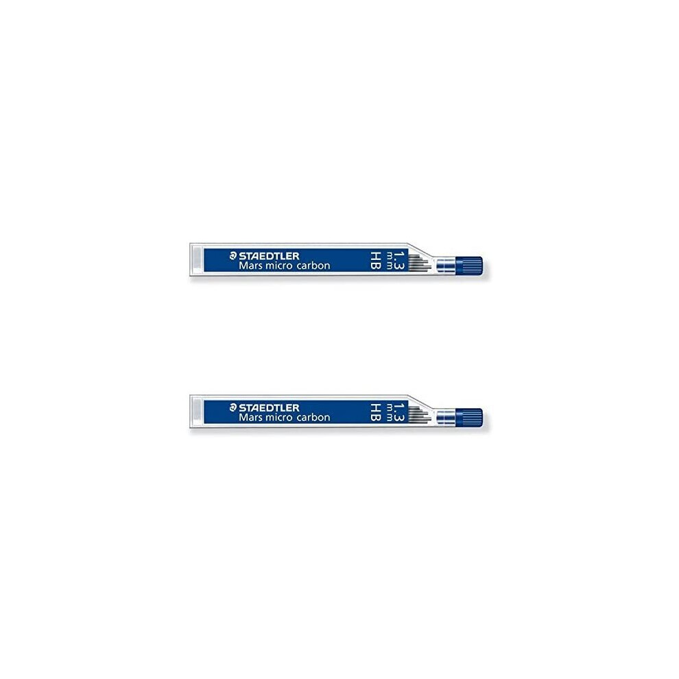 Staedtler Mars Micro Carbon 250 1.3Mm Hb - Pencil Lead Refills - 2 Tubes / Packs (2 * 6 Leads) Hb