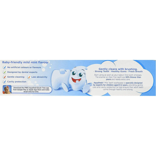 Aquafresh Milk Teeth Toothpaste 50ml Case of 4 2