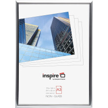 EASYLOADER Silver A3 30x42 cm Certificate Photo Frame Safety Plexi Glass Picture Aperture EASA3SVP