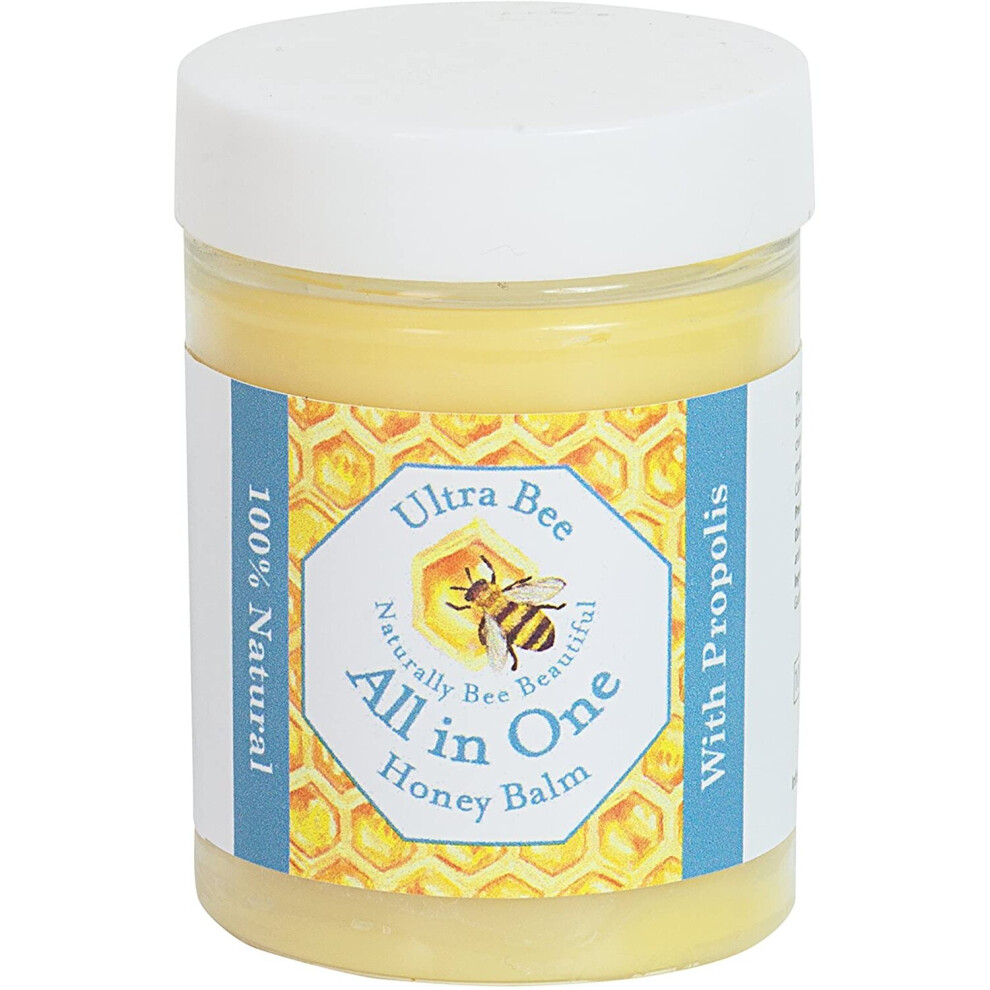 100% Natural All in One Honey Balm, Natural Moisturiser for Sensitive Face, Body, Lips,Tattoo's 100ml