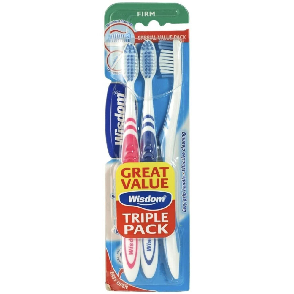 Brand:-Wisdom Wisdom Regular Fresh Plus Firm Toothbrushes - Pack Of 3