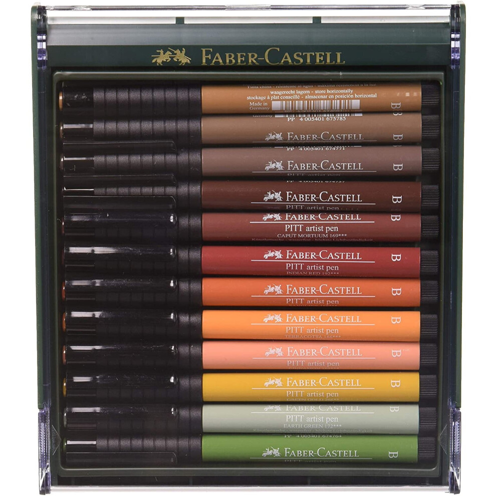 Faber-Castell Autumn Colours Pitt Brush Pen (Pack of 12)