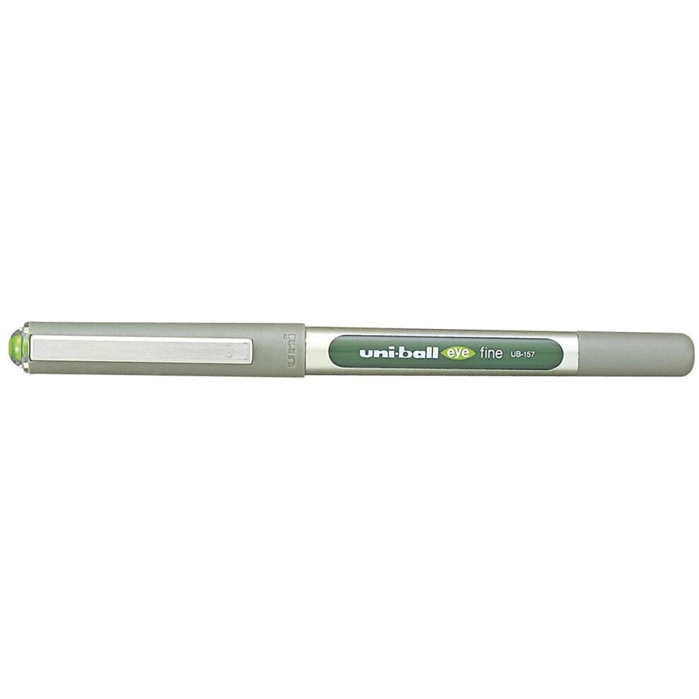 Uni-Ball EYE UB-157 Rollerball Pen LIGHT GREEN [Pack of 3] Medium 0.7mm Ball