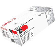Shield size L Clear Vinyl Disposable Gloves pack of 100 - powder Free