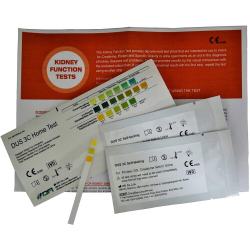 Home Kidney Function Urine Tests - Pack of 2 Tests
