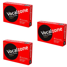 Vocalzone Original | Sore Throat Relief | Multi-Pack (3 x 24)