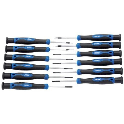 Draper Draper 28118 Slotted/Phillips/Torx Precision Screwdriver Set, 12 Pieces