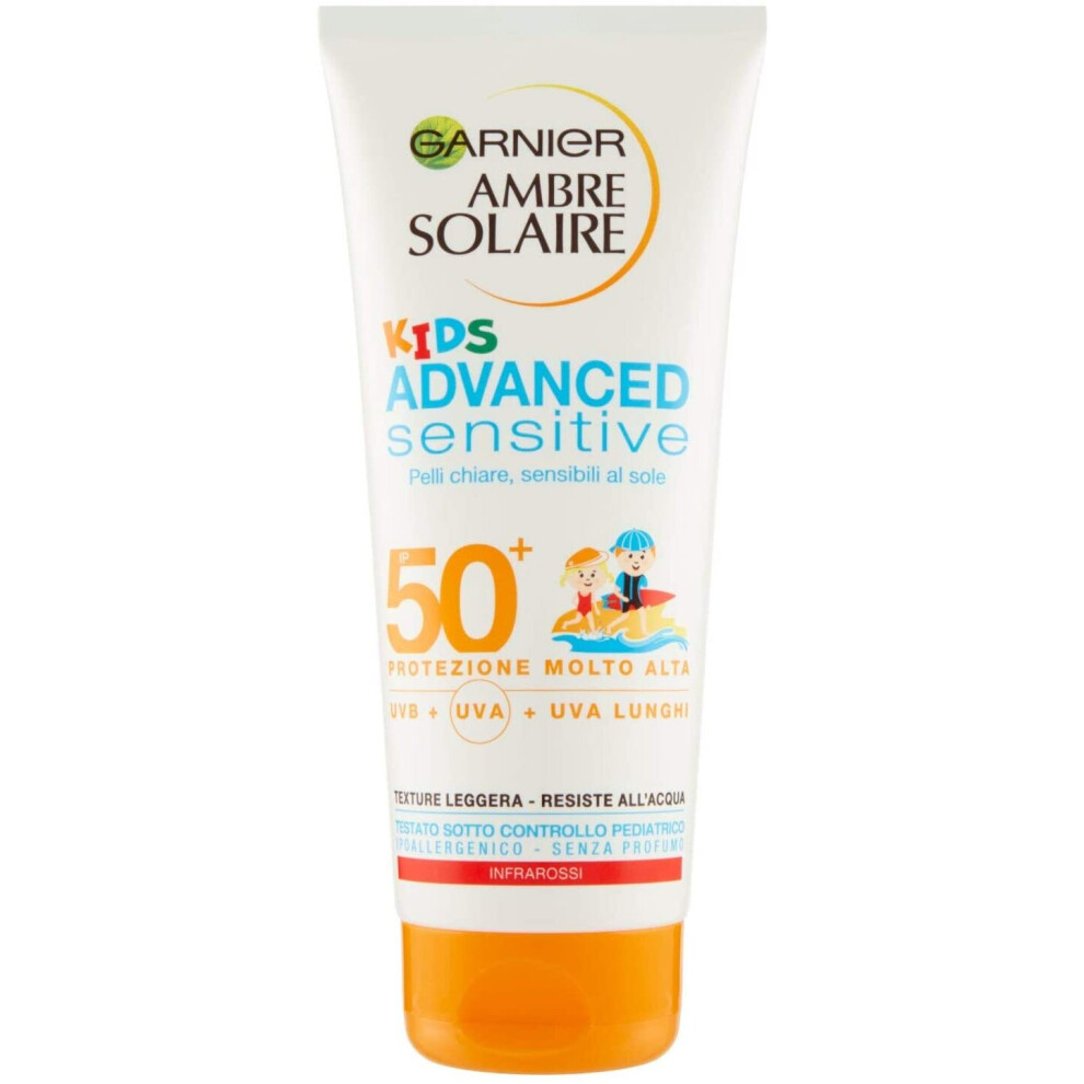 Garnier Ambre Solaire Advanced Sensitive Latte Protettivo UVA + UVB Spf 50 200ml