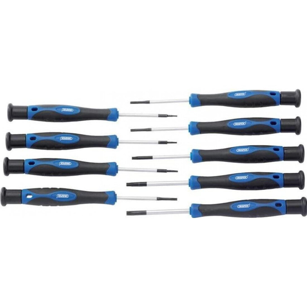 Draper 28117 Tx-Star Precision Screwdriver Set, T4-T20, 9 Pieces