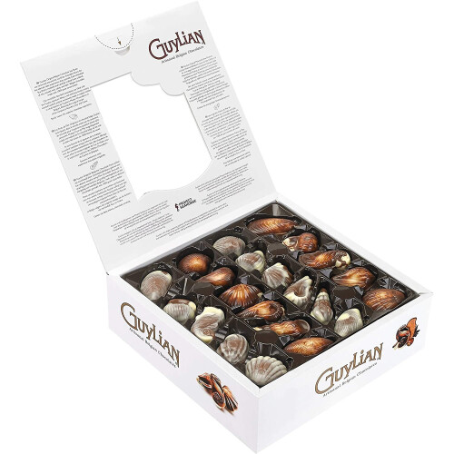 GuyLian Original Praline Seashells Chocolates in Double Layered Gift ...