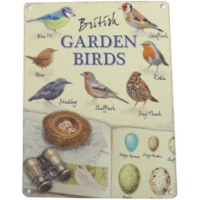 British Garden Birds metal sign (og 2015)