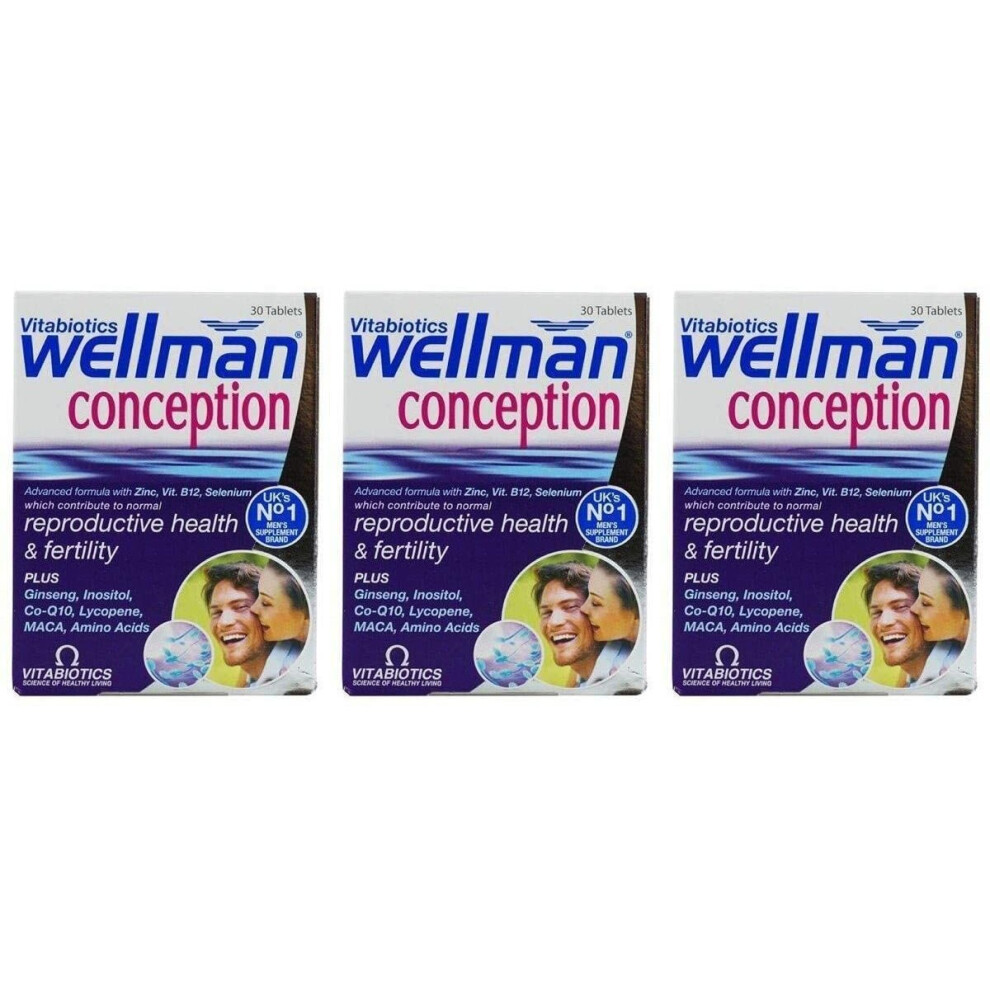 Vitabiotics (3 Pack) - Vitabiotic - Wellman Conception | 30'S | 3 Pack Bundle