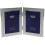 Satin Silver Double Photo Frame Picture Gift 3x5 Inch 1