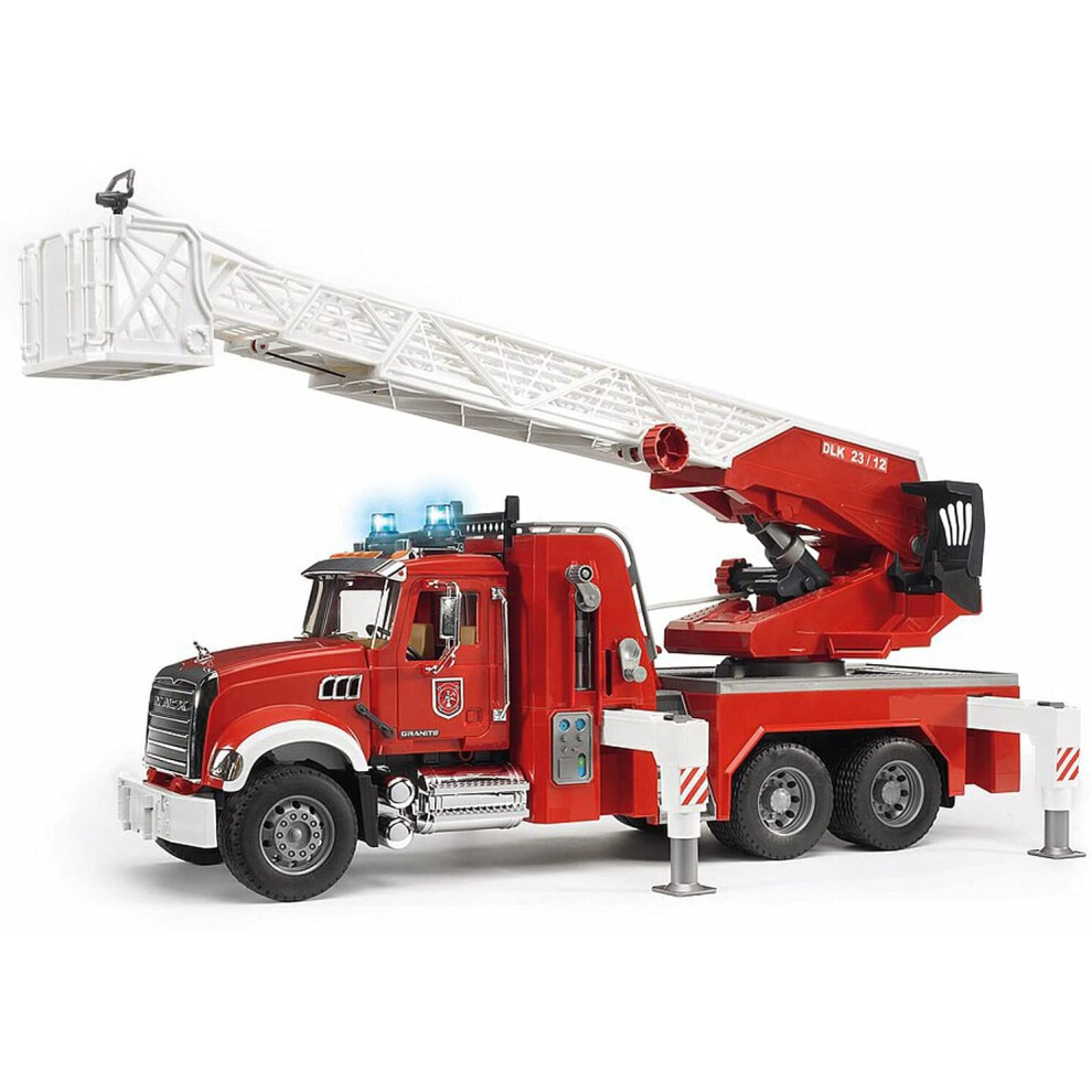 Bruder Mack Granite Fire Engine with Slewing Ladder and Water Pump