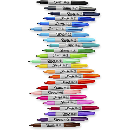 Sharpie Sharpie Permanent Markers | Fine Point | 80s Glam Colours | 24 Count 2