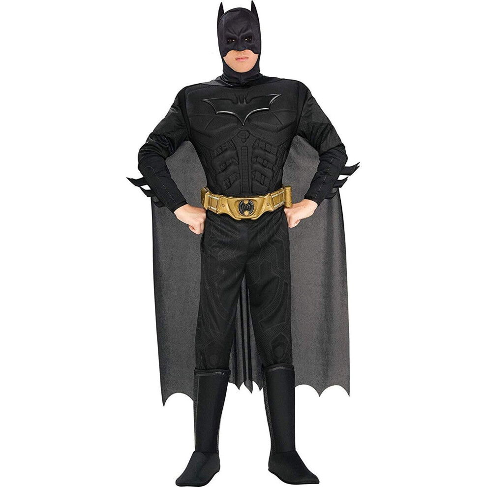 Rubie's Dark Knight Rises Costume, Mens Batman Muscle Costume Style 2, Large, CHEST 42 - 44", WAIST 34 - 36", INSEAM 33"