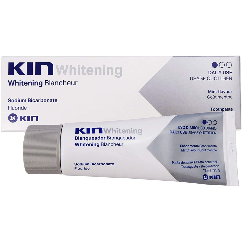Brand:-Kin Kin Progressive Whitening Toothpaste ~ Sodium Bicorbonate Gently Remove Staining