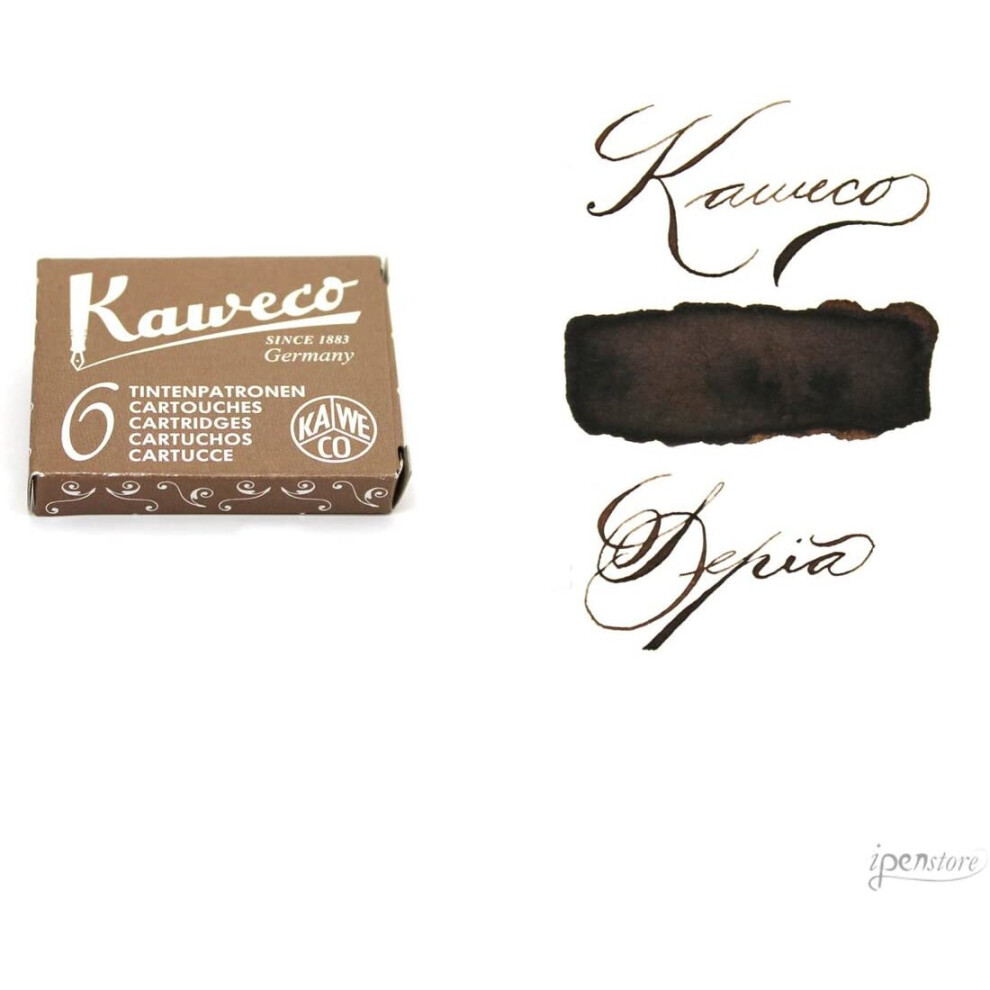 Kaweco Ink Cartridges 10000259 - Confezione Da 6 Pezzi, Colore: Marrone-image