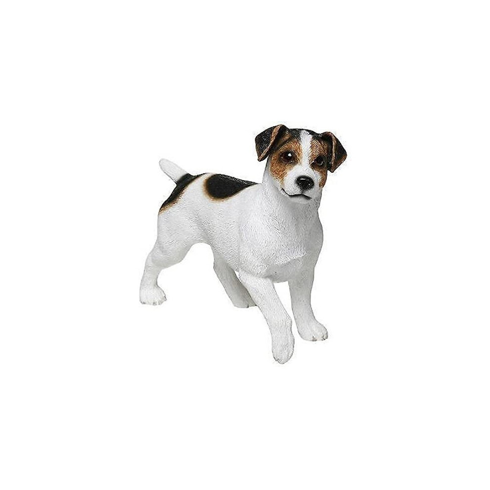 Leonardo Collection Jack Russell Terrier Ornament Dog, Stone, White, 13 x 4 x 11 cm