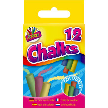 Artbox Pack of 12 Coloured Chalks in Box