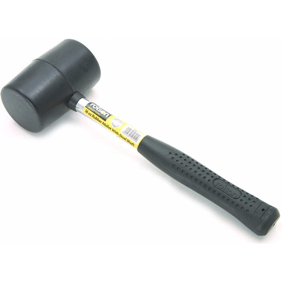 Rolson Quality Tools Ltd 10514 16 oz Tubular Steel Rubber Mallet-image-OPC-P89Q98Q-NEW