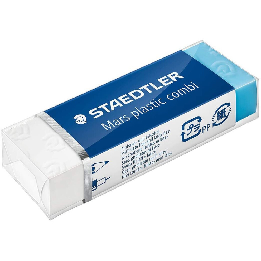 Staedtler Mars Plastic Combi 526 508 Eraser Phthalate And Latex Free White