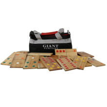 Uber Games Giant Dominoes Set - Giant sized version of the classic dominos game, The pieces are 18cm x 9cm x 10cm.
