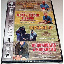 4 Fishing DVDs on 1 Disc (Vol 1) - Pole & Waggler, Float & Feeder, Tackling Up, Groundbaits & Hookbaits