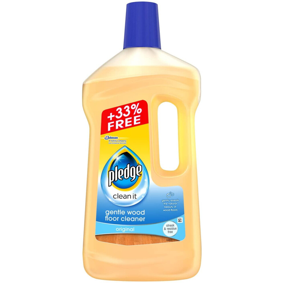 Pledge Clean It Gentle Wood Floor Cleaner Original 1L