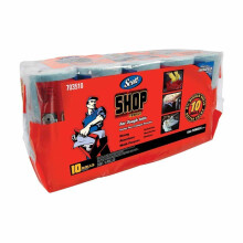 SCOTT Multi Purpose Shop Towels for Hands and Clean-up Jobs, Pack of 10