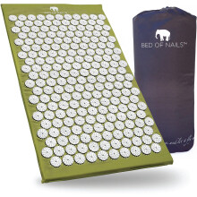 Bed of Nails, Green Original Acupressure Mat for Back/Body Pain Treatment, Relaxation, Mindfulness