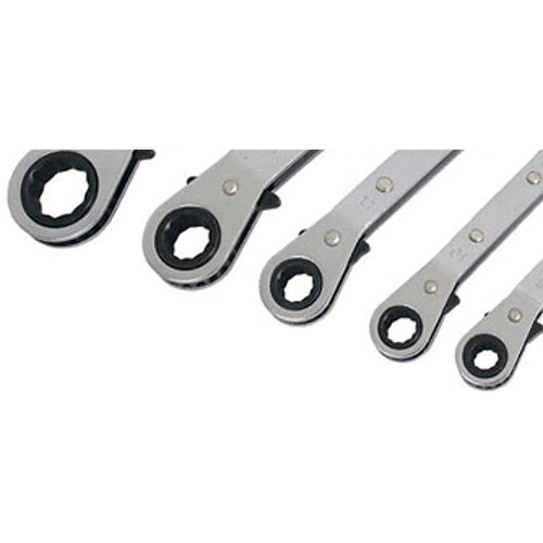 Neilsen Neilsen CT1624 5 Piece Offset Ratchet Ring Spanner Set, Silver 2