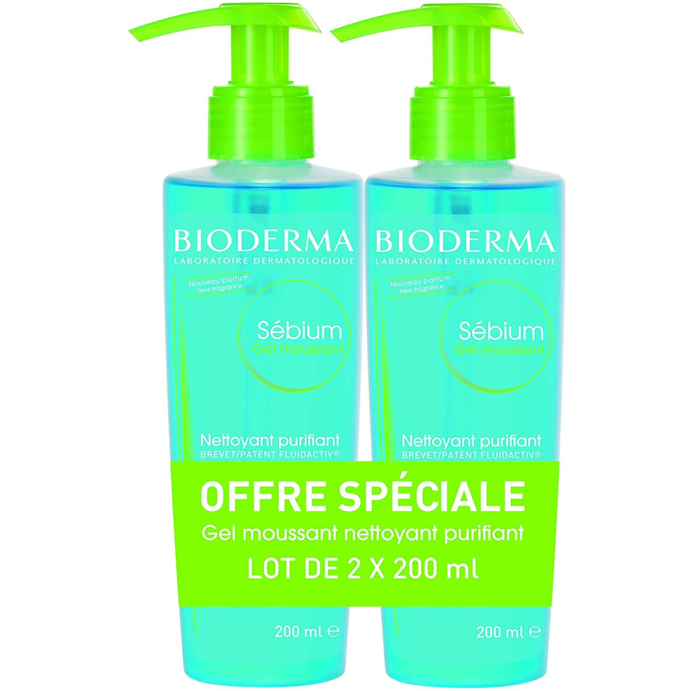 Bioderma SÃ©bium Purifying Foaming Gel 2 x 200ml