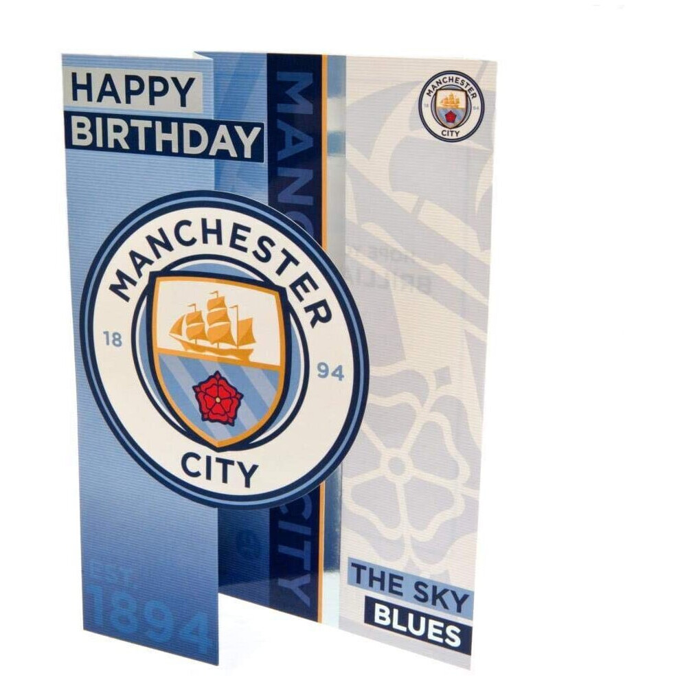 Manchester City Generic Birthday card