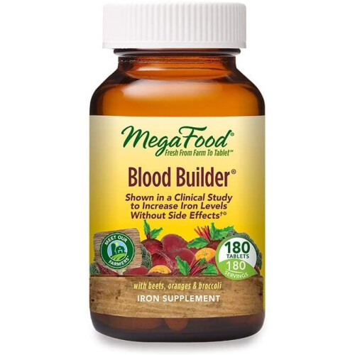 MegaFood, Eisen Blutbilder, 180 Tabletten