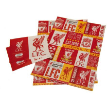 Liverpool F.C. Official Liverpool Football Club Gift Wrapping Paper, Includes 2 Sheets and 2 Gift Tags, Multi, b01gwplv