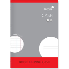 Silvine A4 Book Keeping Cash, 32 Pages Printed 'Treble Cash' - Ref SJA4C
