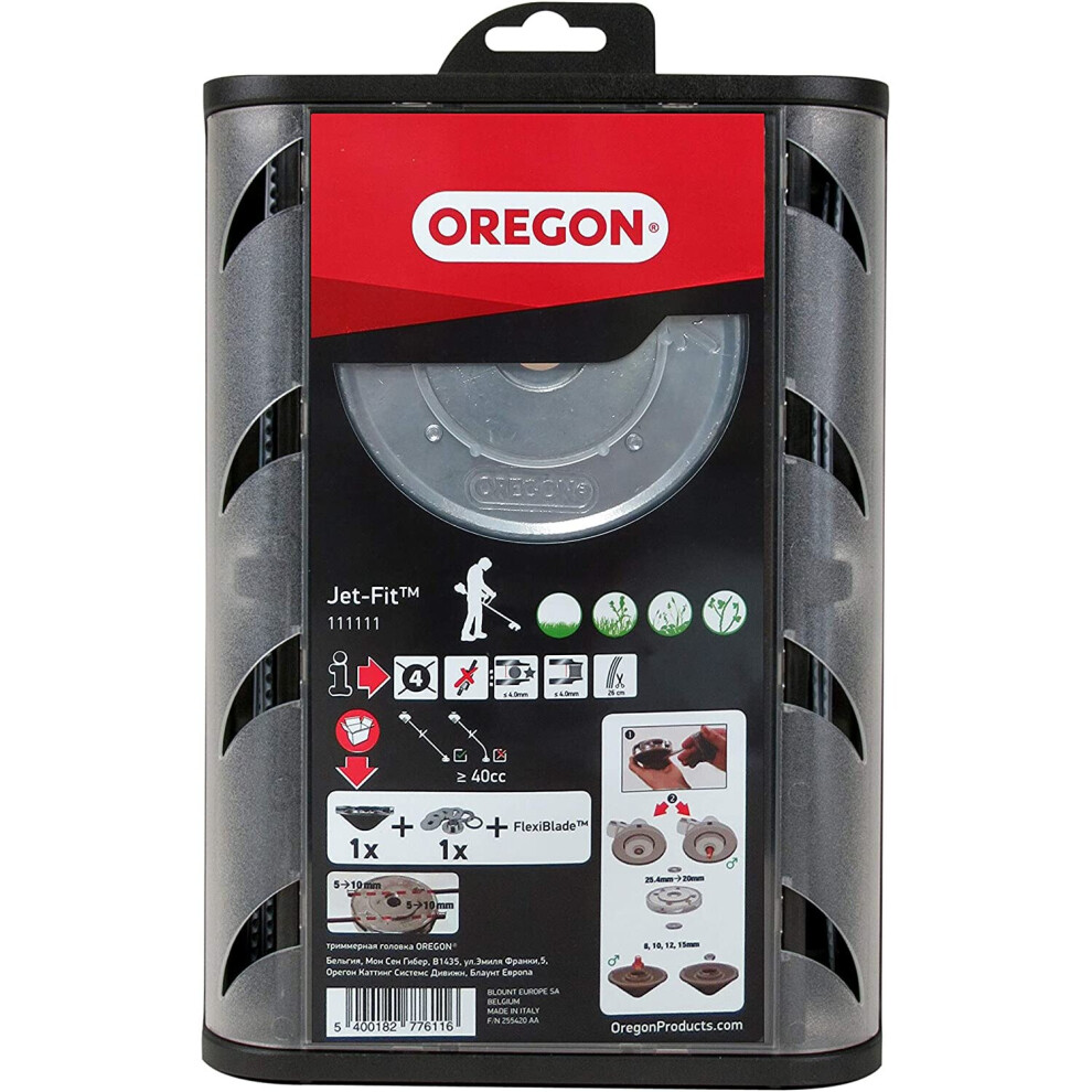 JET FIT 4 LINE FLEXIBLADE ALUMINIUM BRUSHCUTTER HEAD by OREGON 111111 new - Image 4