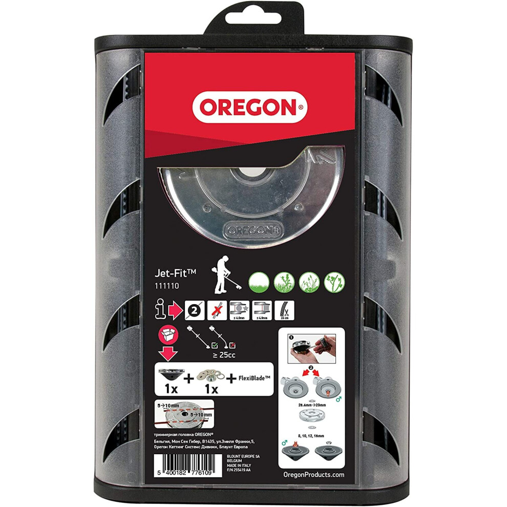 Visit-The-Oregon-Store Oregon Jet Fit 2 Line Strimmer Head, Easy-Load Head For Straight Shaft Strimmers 25Cc Plus, For Professional Or Intense Use...