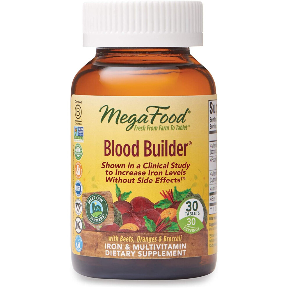 MegaFood, Blood Builder, 30 Tablets