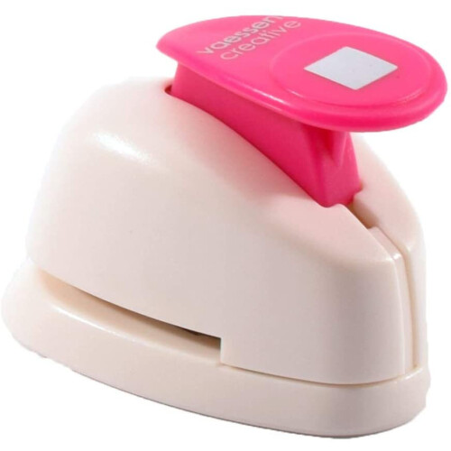 Vaessen Creative Craft Paper Punch Square Motive Puncher, Multi-Colour, Mini 1