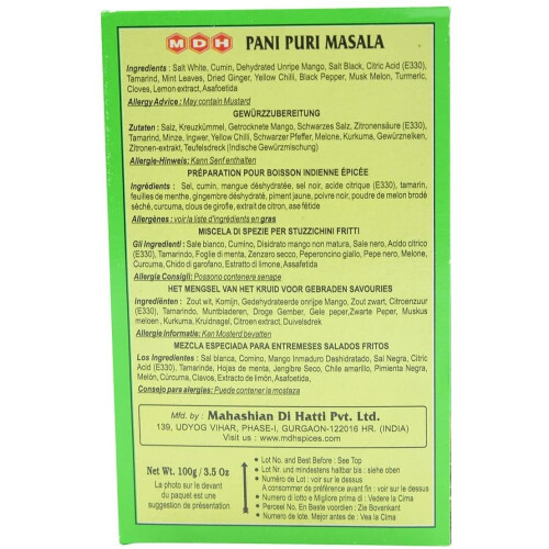 Mdh Pani Puri Masala - 100g 1