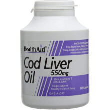 HealthAid Cod Liver Oil 550mg - 180 Capsules
