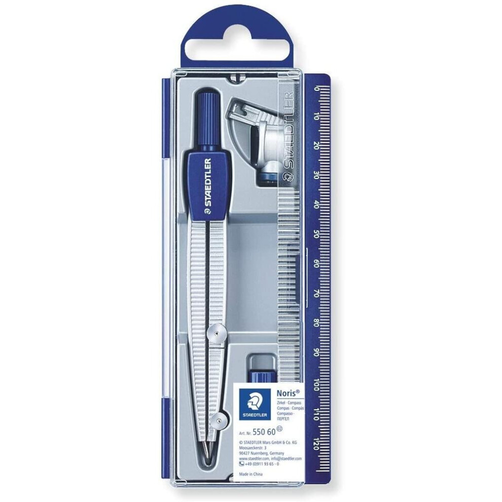 Staedtler Noris Club 550 60 School Compass Set With Lead Part, Universal Adapter And Lead Box - Image 4